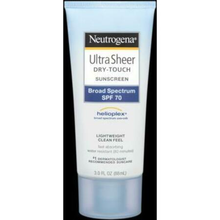 NEUTROGENA Sunscreen, Dry-Touch, Broad Spectrum SPF 70, 3oz 501638